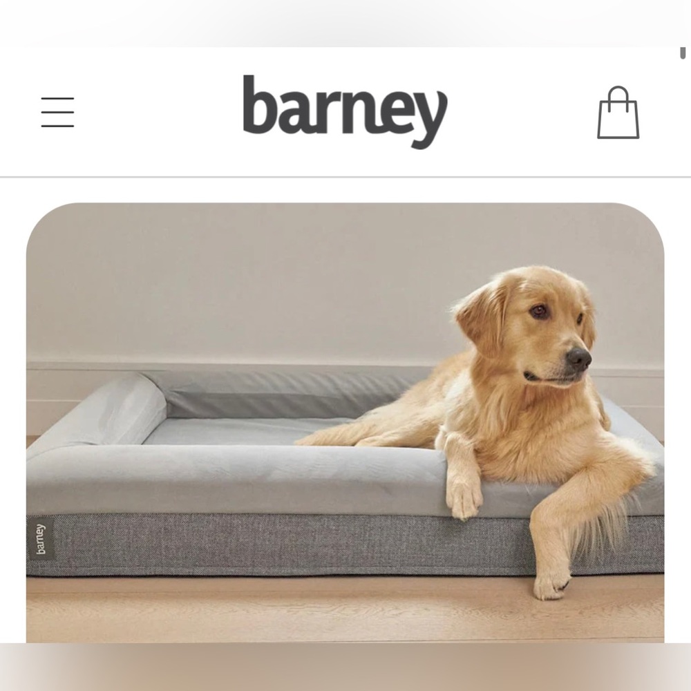 NWOT Barney Bed Luxury Dog Bed Cover - Size Large